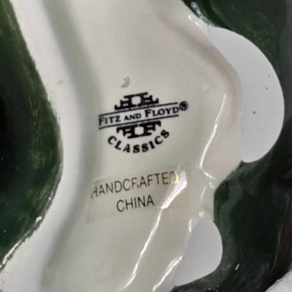 Vintage Fitz and Floyd Classics Santa Teapot Handcrafted‎ Christmas Decor & Box